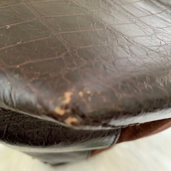 Kate Spade Malva Belmont Leather/Suede Bag Chocolate Brown - Picture 11 of 12